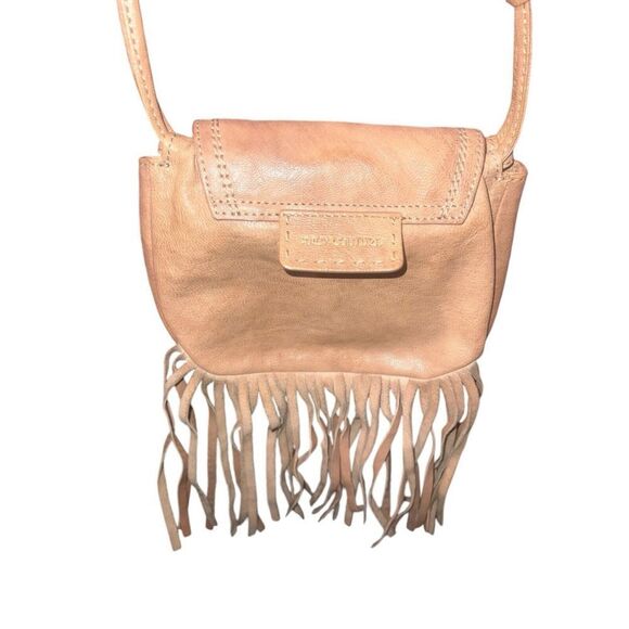 Juicy Couture Brown Goat Leather Fringe Crossbody Purse - Picture 3 of 13